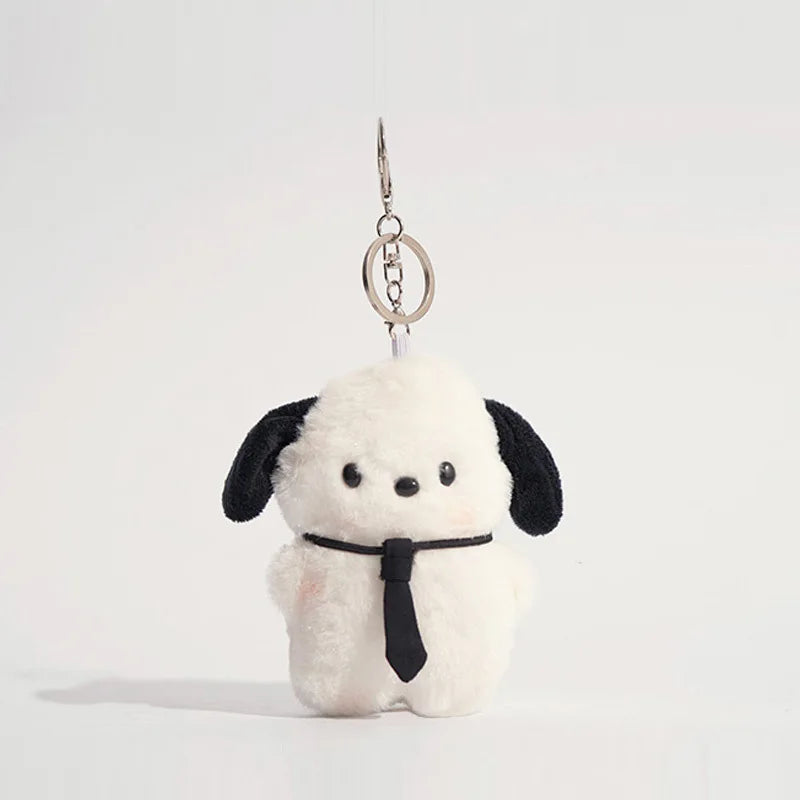 Sanrio Plush Toys Doll Keychain Kawaii Pochacco Anime Pendant Keyring Cute Children Toy Plushie Keychains Girls Birthday Gifts