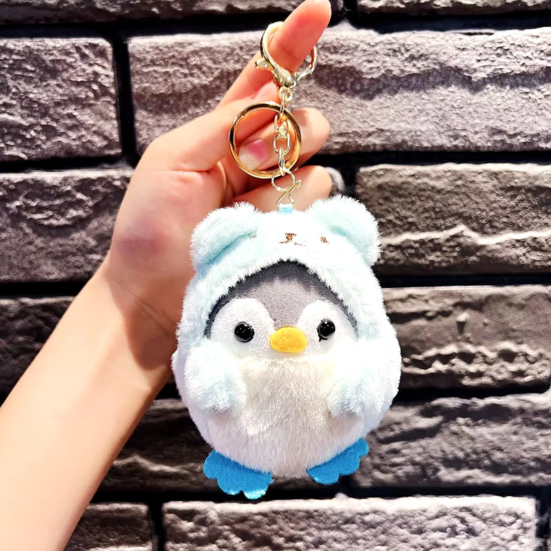 Cartoon Day Penguin Pendant Plush Doll Key Chain Cute Bag Pendant Key Chain Doll