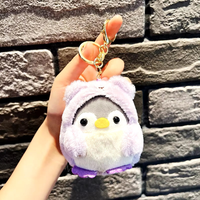 Cartoon Day Penguin Pendant Plush Doll Key Chain Cute Bag Pendant Key Chain Doll