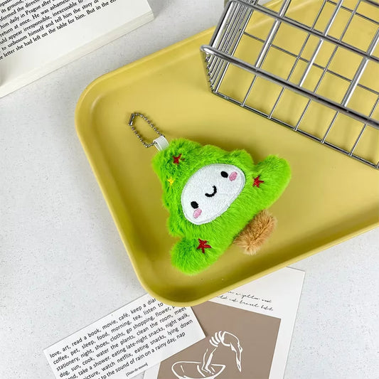 Cartoon Creative Christmas Tree Plush Pendant Christmas Decoration Cute Keychain Juguetes Exquisite Stuffed Animals Plush Gift