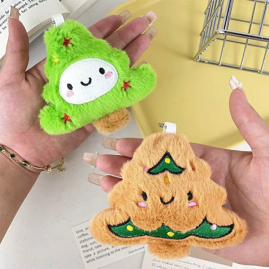 Cartoon Creative Christmas Tree Plush Pendant Christmas Decoration Cute Keychain Juguetes Exquisite Stuffed Animals Plush Gift